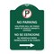 Signmission Violators Will Be Towed Away at Vehicle Owners Expense No Se Estacione Su Vehiculo, GW-1824-22736 A-DES-GW-1824-22736 - alternate 1